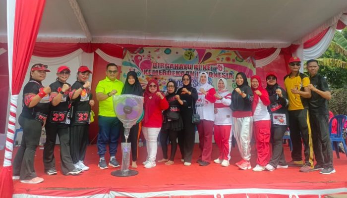Peringati HUT RI ke-80, Kecamatan Simpang Gelar Senam Sehat dan Doorprize