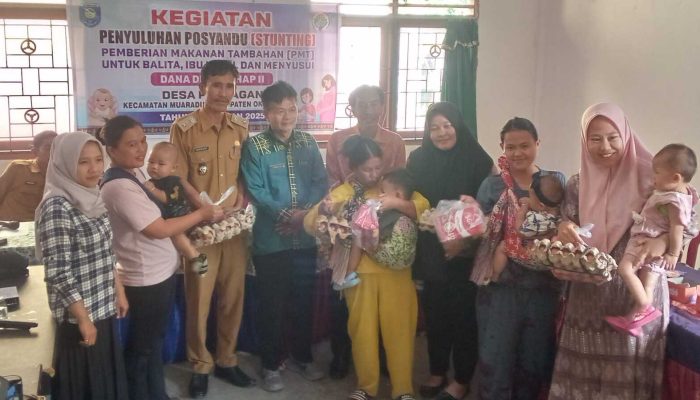 Desa Pendagan Kembali Bagikan Makanan Tambahan untuk Cegah Stunting