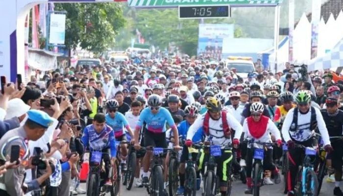 Ribuan Goweser Tanah Air Ramaikan Ajang Sriwijaya Ranau Gran Fondo 2025