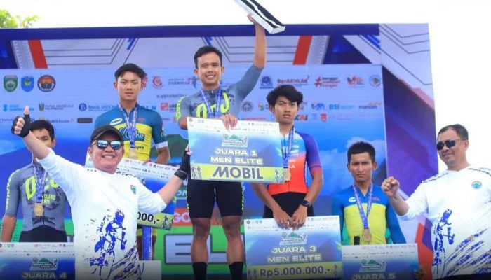 Gubernur Sumsel H Herman Deru Resmi Tutup Sriwijaya Ranau Gran Fondo 2025