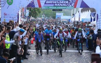 Sriwijaya Ranau Gran Fondo 2025 Digelar Meriah, Ribuan Goweser Padati Danau Ranau