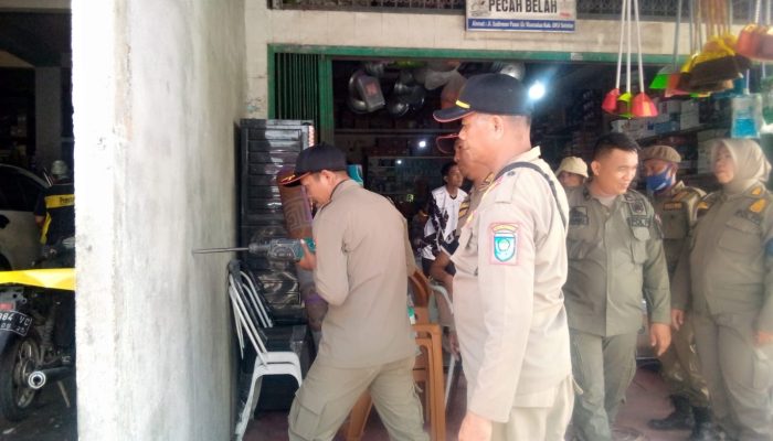 Siap-siap, Usai Jalan Protokol Sat Pol PP Bidik Penertiban PKL di Kawasan Taman Kota